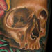 Tattoos - realistic skull with traditional wings - 32502